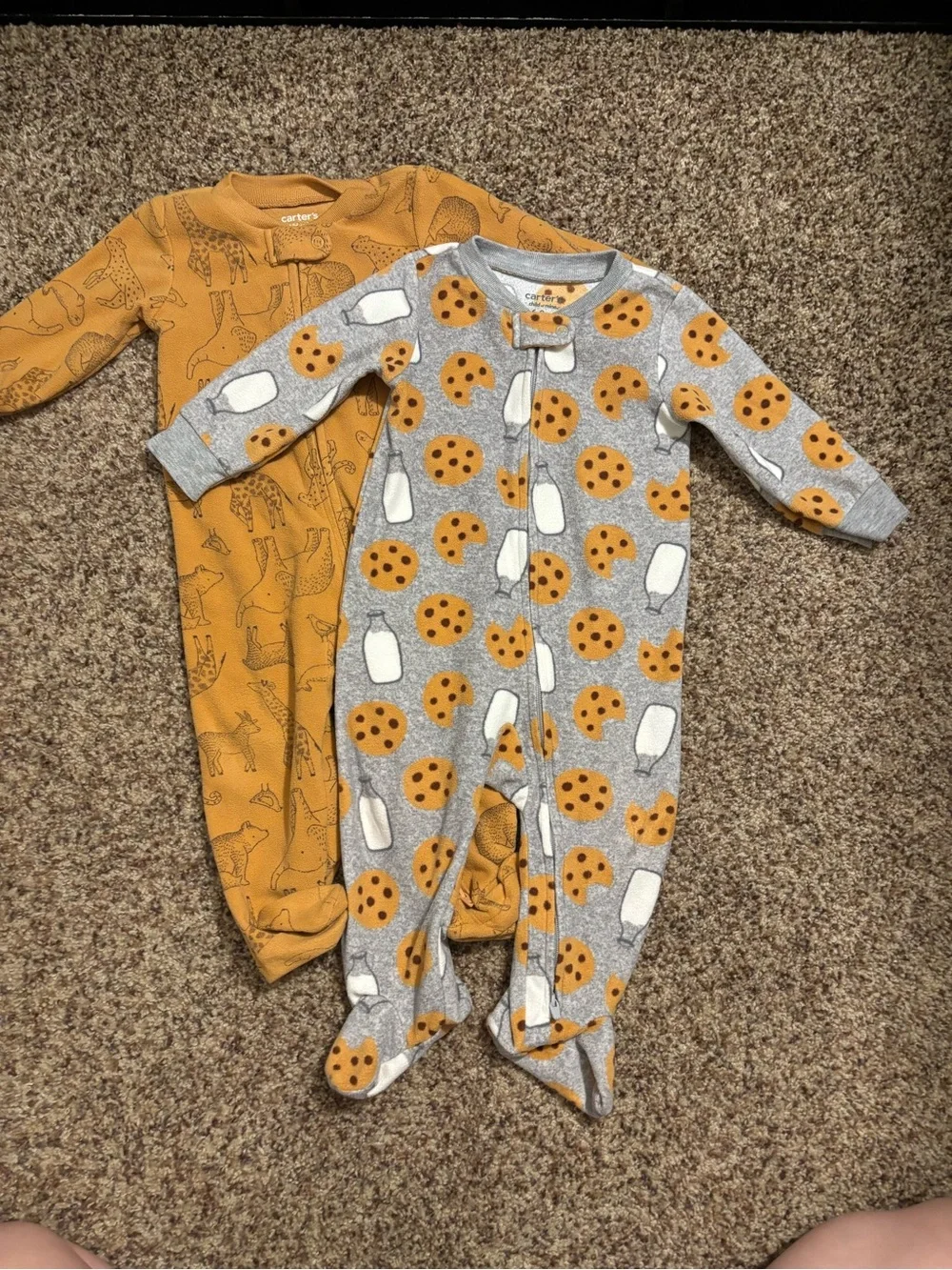 Bundle of 9 Fleece Sleepers - All 6 to 9 Months